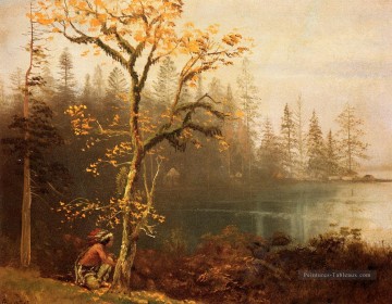 Scout Indien Albert Bierstadt Peinture à l'huile